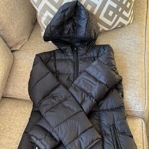 Women’s down coat.